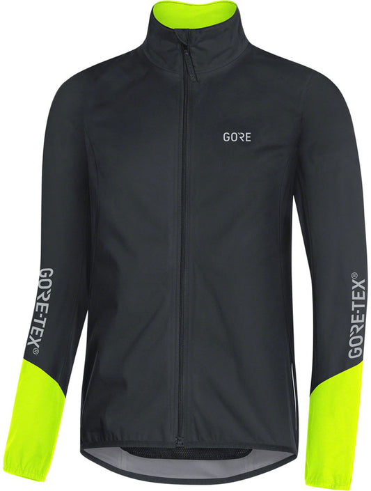 GORE® C5 GORE-TEX Active Jacket - Black/Neon Yellow, Men's, Large