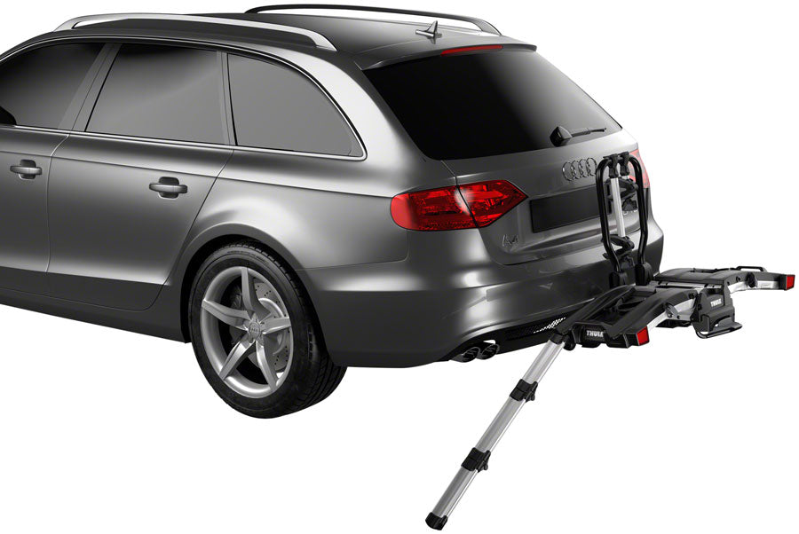 Thule 903202 EasyFold XT 2" Hitch Rack: 2-Bike, Black and Silver