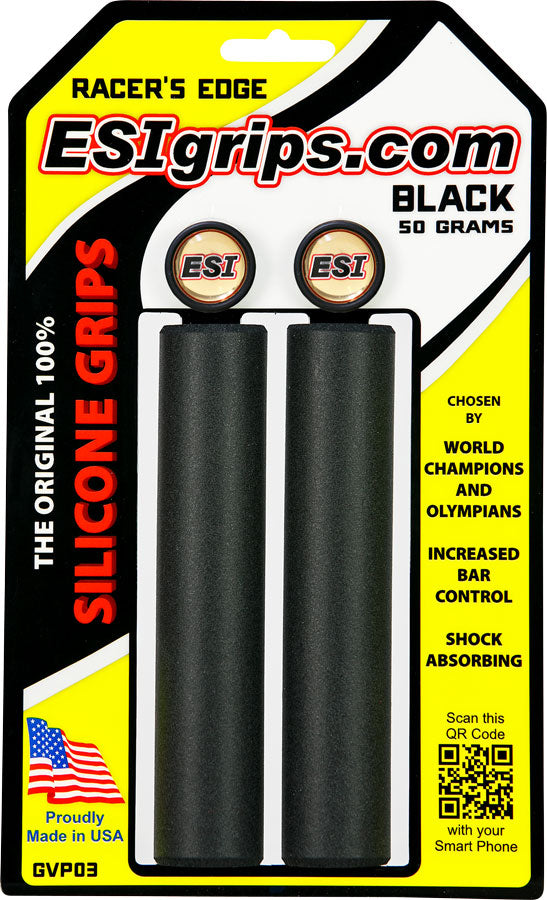 ESI 30mm Racer's Edge Silicone Grips: Black