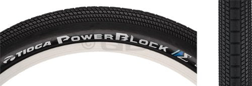 Tioga Power Block Tire: 20x1.75" Wire Bead