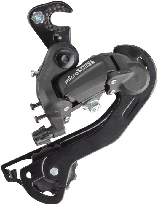 microSHIFT M21 Rear Derailleur, 6/7-Speed, Long Cage, Frame Hanger, Shimano Compatible