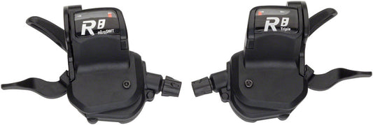 microSHIFT R8 Trigger Shifter Set, 8-Speed Road, Double, Optical Indicator, Shimano Compatible
