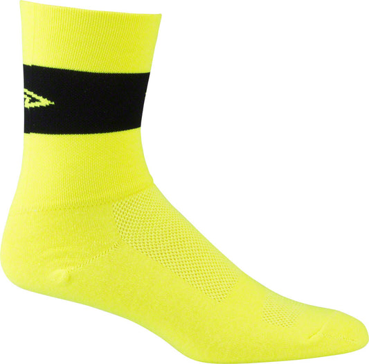 DeFeet Aireator Team DeFeet Sock: Hi-Vis Yellow LG