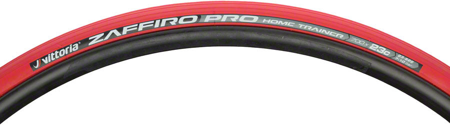 Vittoria Zaffiro Pro Home Trainer Tire: Folding Clincher, 700x23, Red