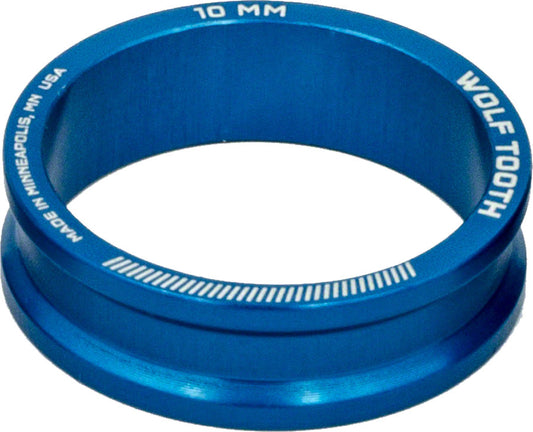Wolf Tooth Components Headset Spacer 5 Pack, 10mm, Blue
