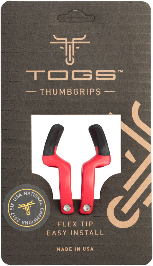 TOGS Red Flex Thumb Grips