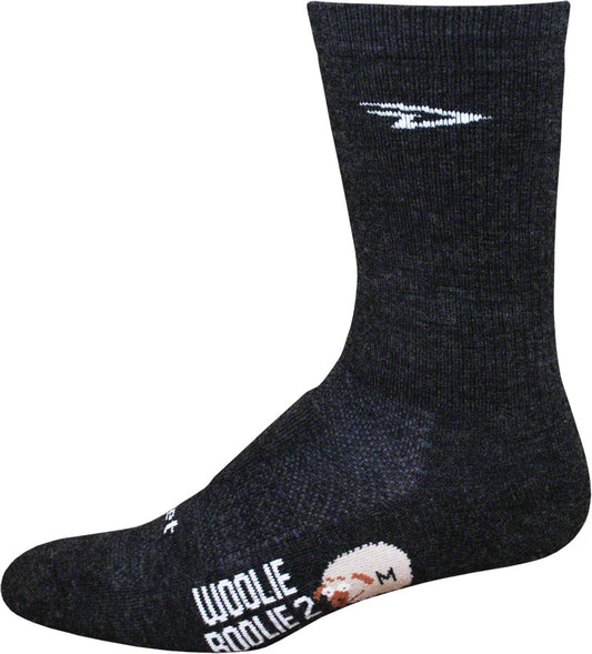 DeFeet Woolie Boolie 6" Sock: Charcoal LG