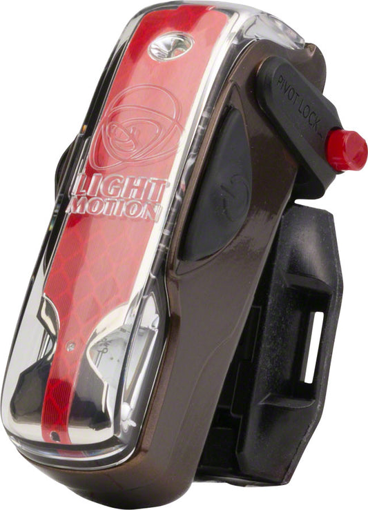 Light and Motion Vis 180 Rechargeable Taillight: Brown Shugga