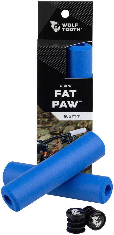 Wolf Tooth Components Fat Paw Grips, Blue