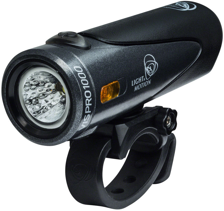 Light and Motion VIS Pro 1000 Rechargeable Headlight: Blacktop Charcoal/Black