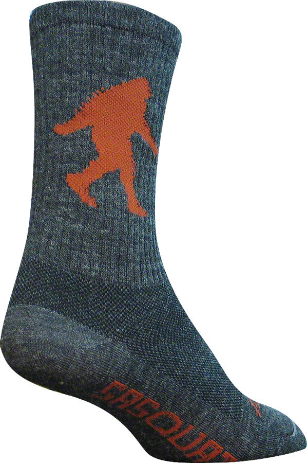 SockGuy Wool Sasquatch Sock: Gray SM/MD