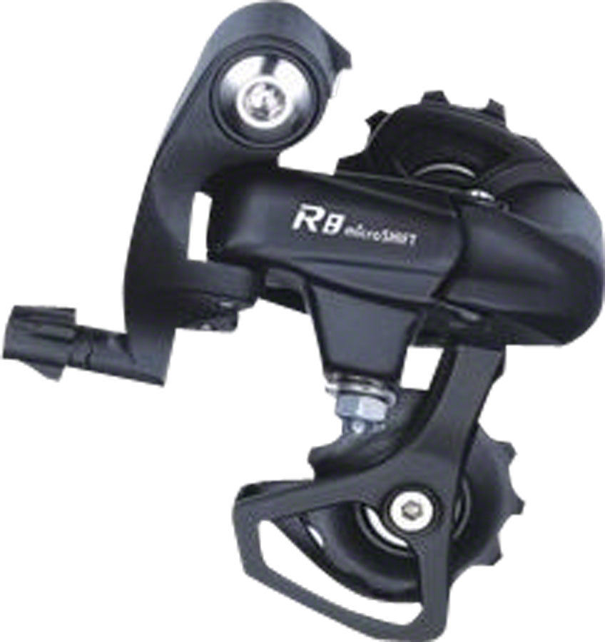 microSHIFT R8 Rear Derailleur, 8-Speed, Short Cage, Shimano Compatible, Black