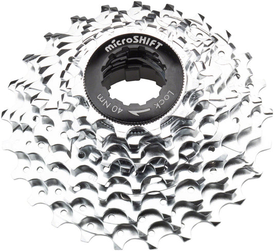 microSHIFT G10 Cassette 10-Speed 11-25T with Spider, Chrome
