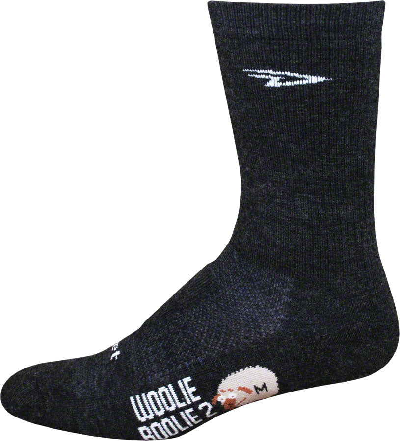 DeFeet Woolie Boolie 6" Sock: Charcoal XL