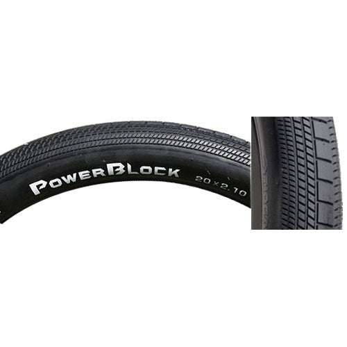 Tioga PowerBlock Tire: 24x1.75 Wire Bead, Black